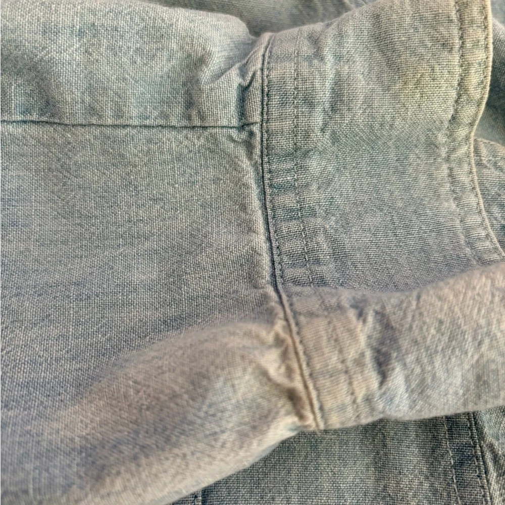 Vintage Jeans Wear Chambray Denim Shirt/Light Wash/Long Sleeve | Size M - Picture 11 of 11